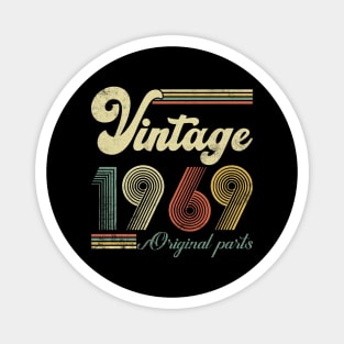 Vintage 1969 55th Birthday Gift Men Women 55 Years Old Magnet